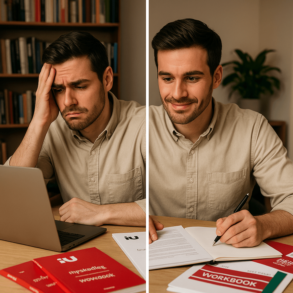 IU Durchfallquote überwinden: Workbook & Klausur Tipps - Spickprofi