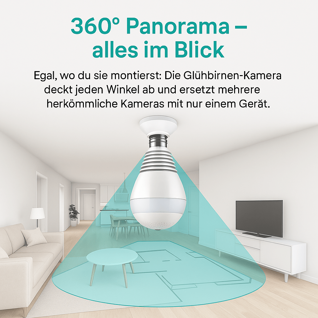 2 - in - 1 Glühbirnen Kamera - Spickprofi