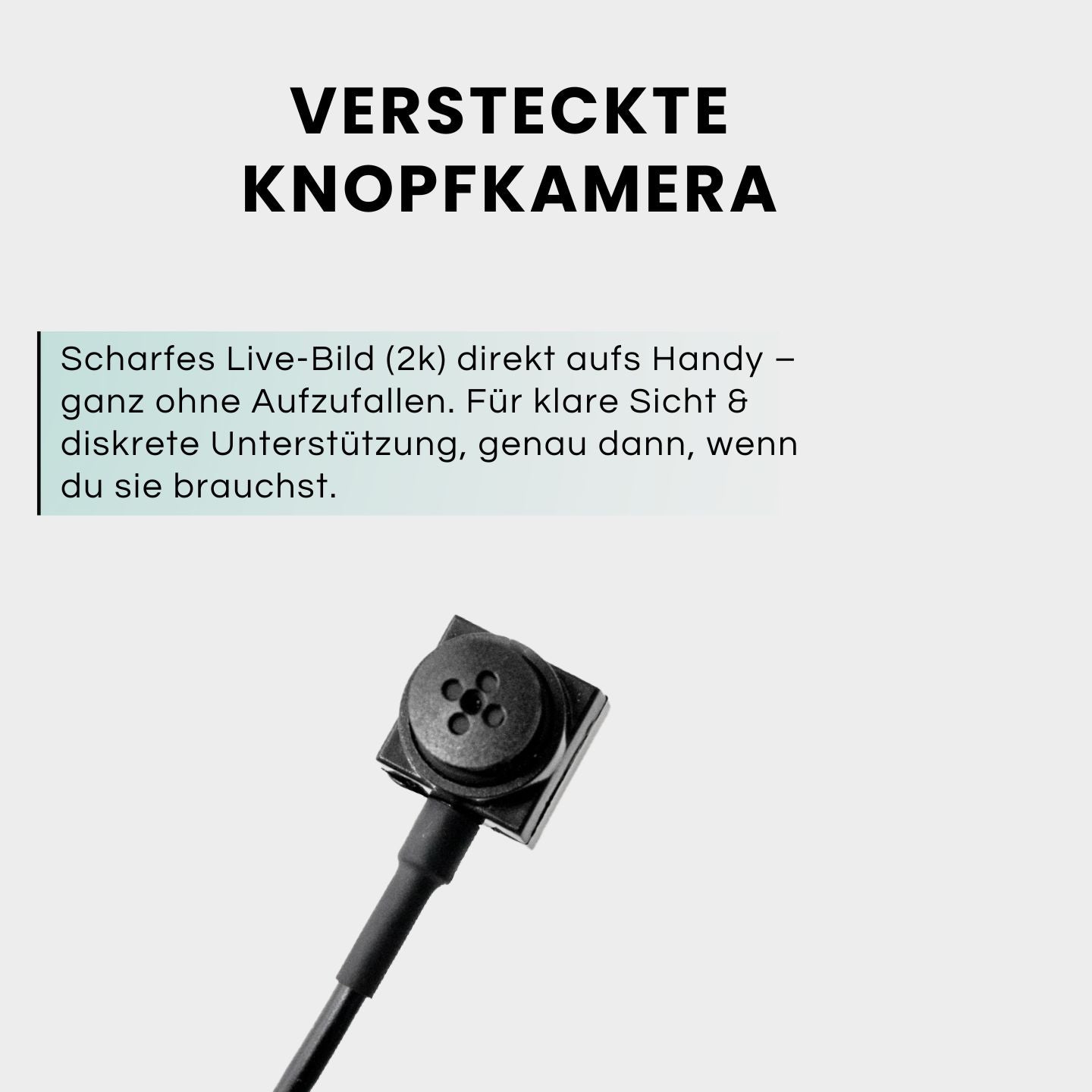 High - Tech Mini Kamera als Hemdknopf getarnt - Spickprofi