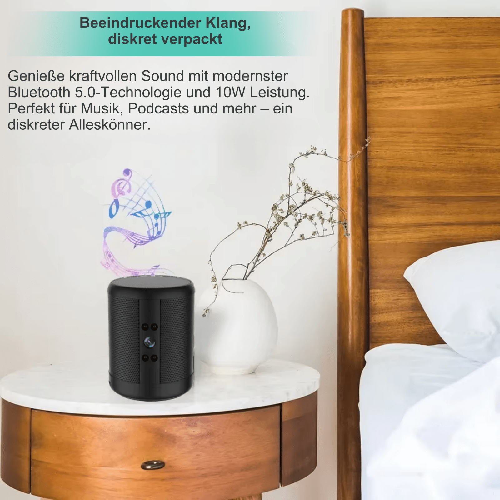 SmartSpeaker Cam - Lautsprecher mit versteckter WLAN Kamera - Spickprofi