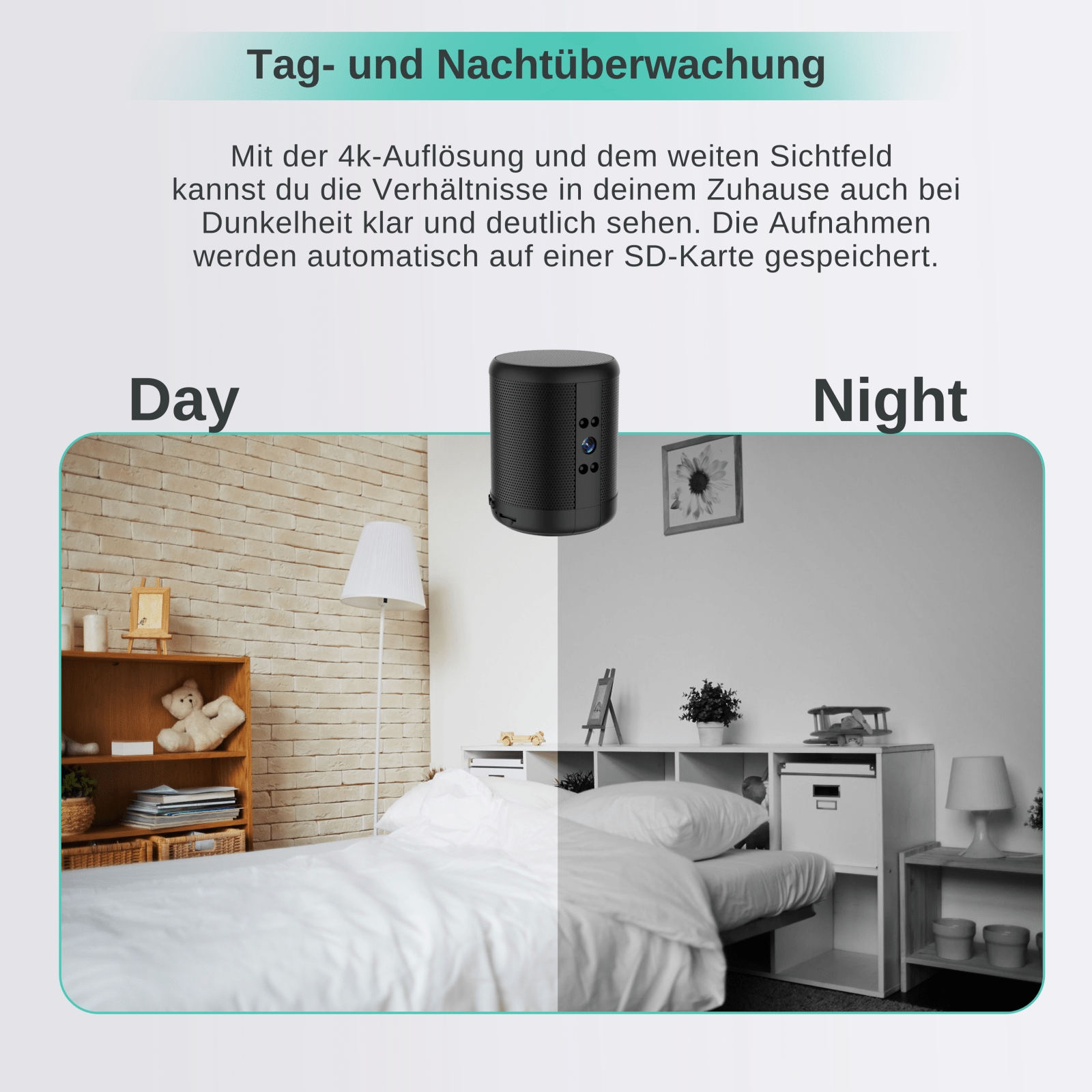 SmartSpeaker Cam - Lautsprecher mit versteckter WLAN Kamera - Spickprofi