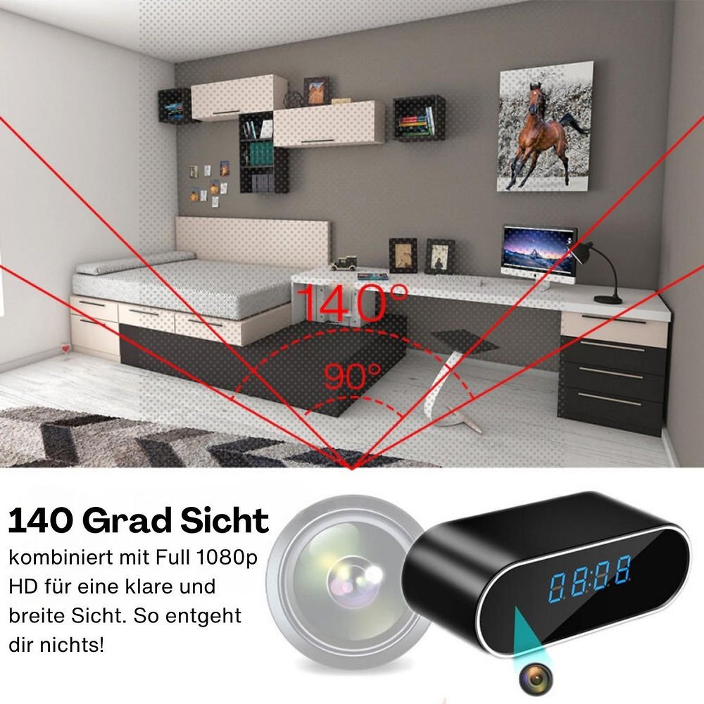 Spionage Nachtuhr - Kamera - Spickprofi