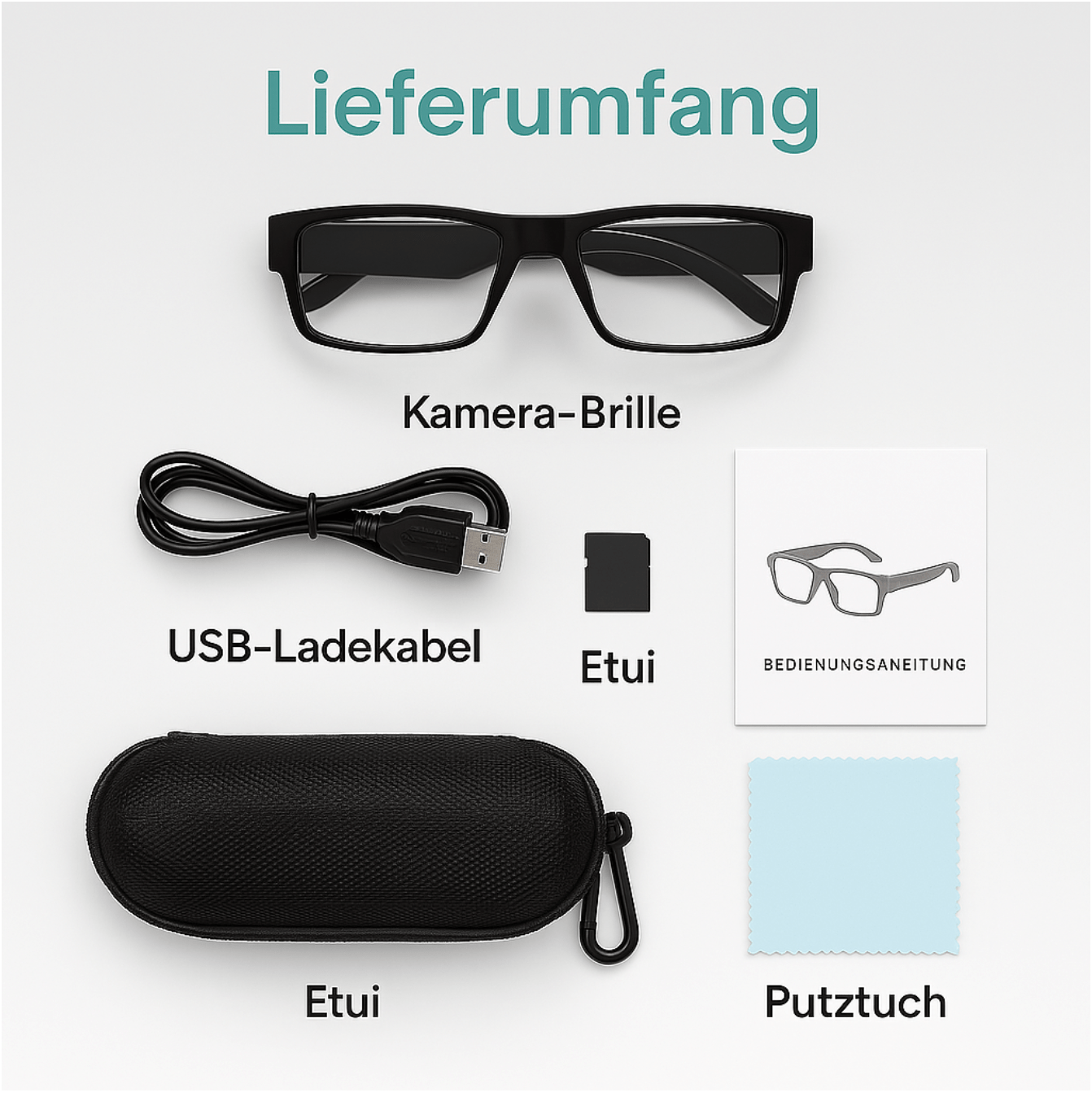 Ultra HD Spionagebrille mit Kamera - Spickprofi