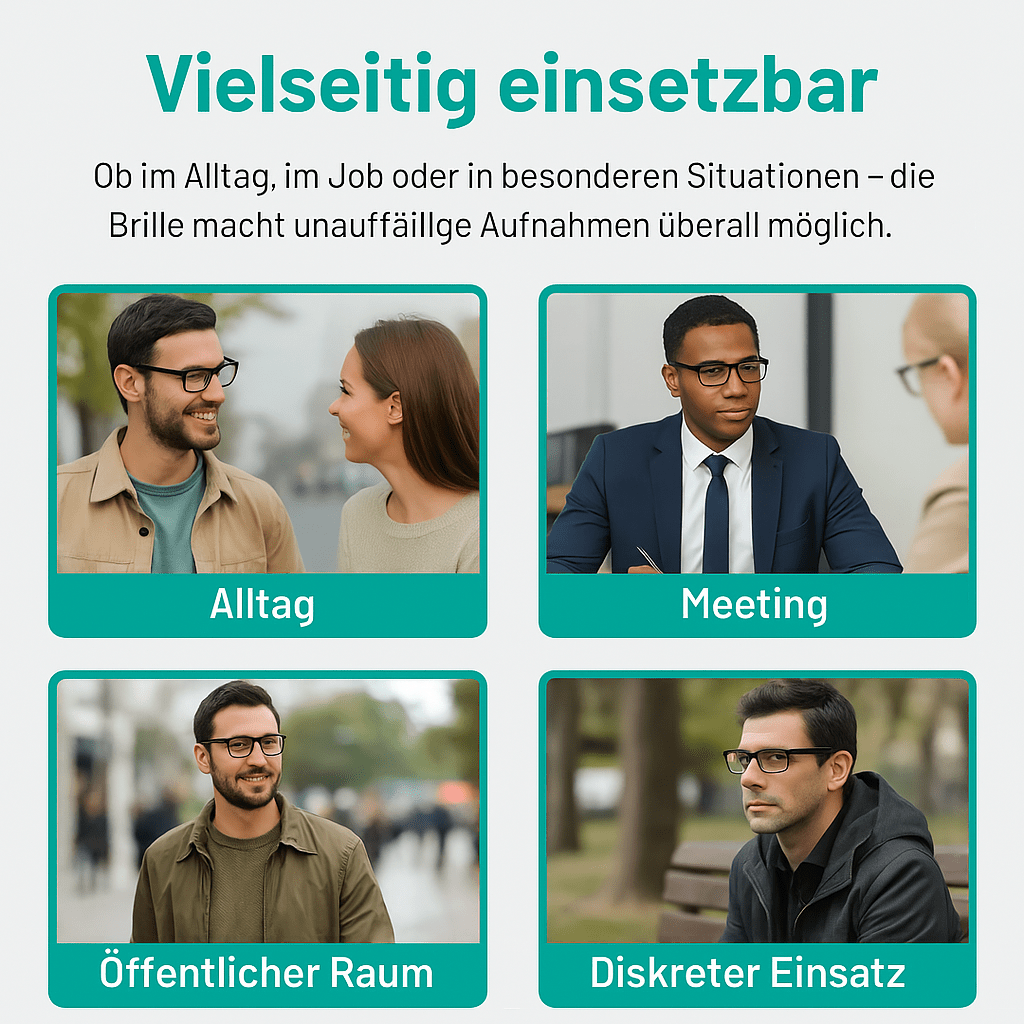 Ultra HD Spionagebrille mit Kamera - Spickprofi