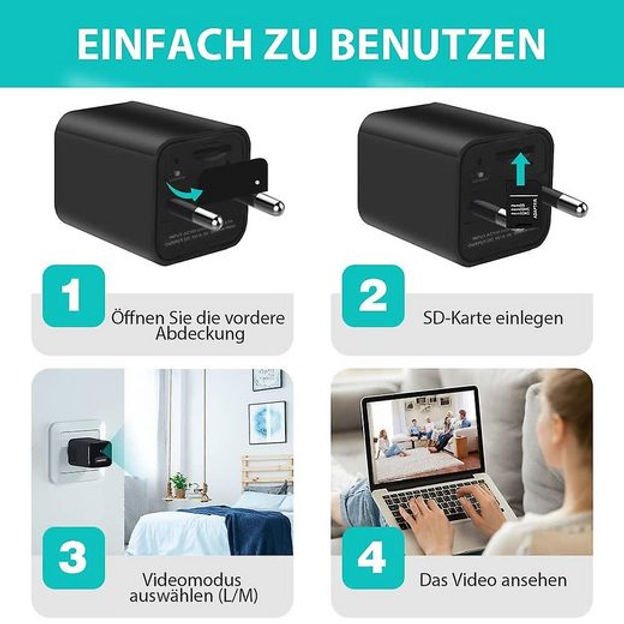 Versteckte HD - Kamera im USB - Ladegerät - Spickprofi